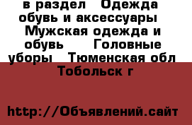  в раздел : Одежда, обувь и аксессуары » Мужская одежда и обувь »  » Головные уборы . Тюменская обл.,Тобольск г.